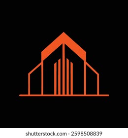 Modern building and home logo design