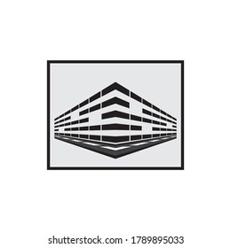 Modern building house block. Real estate design