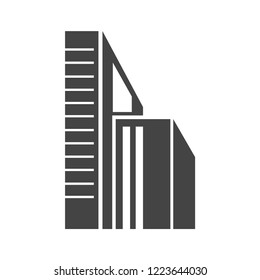 Modern building icon