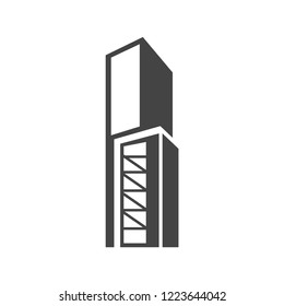 Modern building icon