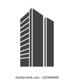 Modern building icon