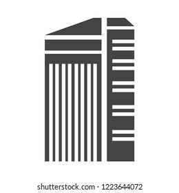 Modern building icon