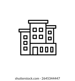 Design Moderno Ícone De Construção Com Ilustração De Arte De Linha Simples
