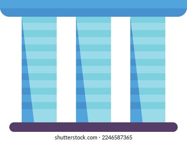 modern building illustration in minimal style isolated on background