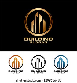 Modern Building Logo Design Template Vector Stock Vector (Royalty Free ...