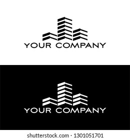 Modern Building logo design template vector 
