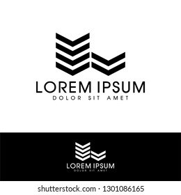 Modern Building logo design template vector 