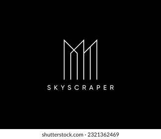Plantilla moderna de diseño de logotipo de construcción para arquitectura, planificación, estructura, propiedad, inmueble y construcción.