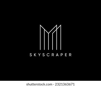 Modernes Design-Logo für Architektur, Planung, Struktur, Immobilien, Immobilien und Bauwesen.