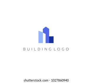modern building logo icon template
