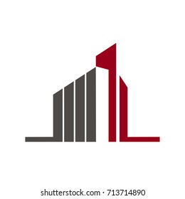 Modern Building Logo Template Design Vector