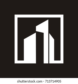 Modern Building Logo Template Design Vector