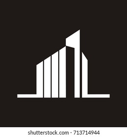 Modern Building Logo Template Design Vector
