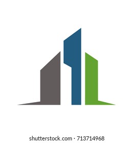 Modern Building Logo Template Design Vector