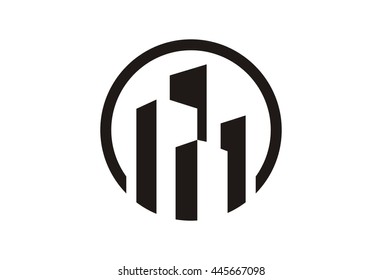 Modern Building Logo Vector