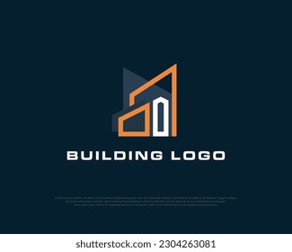 logotipo de construcción moderno, ilustración vectorial