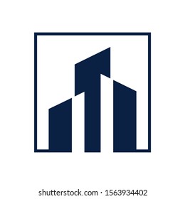 Modern Building / Real Estate Logo Template Design Vector