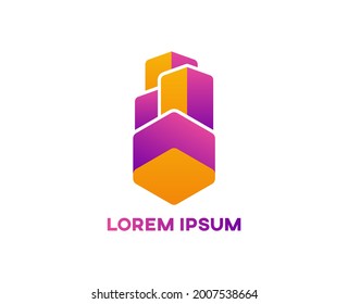 Modern Building Real Estate Logo Design Concept