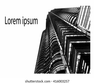 Modern building, Building skyscraper, Tower isolated vector illustration, Business centre, Architecture building finance, Buisness scyscrapper design, Financial building picture, Business illustration