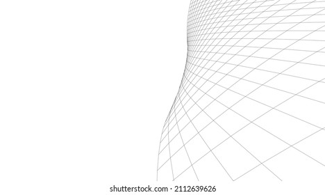 Modern building vector 3d illustration