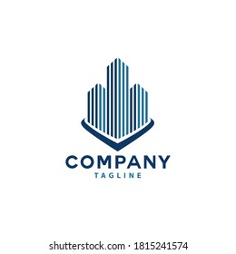 Modern Building Vector Logo Template