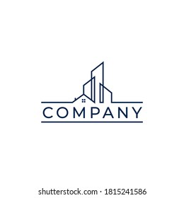 Modern Building Vector Logo Template