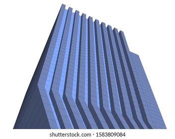 modern buildings, architectural drawing 3d