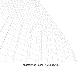 modern buildings, architectural drawing 3d