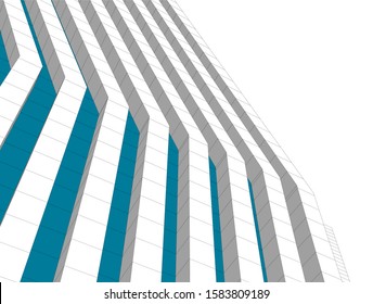modern buildings, architectural drawing 3d