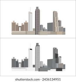 Modern buildings isolated on white background 3d illustration
Buildings Buildings Houses Drawings Abstract Silhouettes.