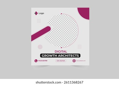 Modern buisness social media design template