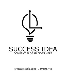 Modern Bulb Graph Logo