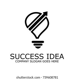 Modern Bulb Graph Logo