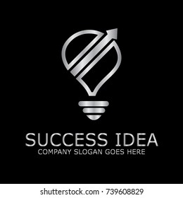 Modern Bulb Graph Logo