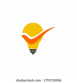 Icono de bombilla moderna plantilla de logotipo gráfico vectorial