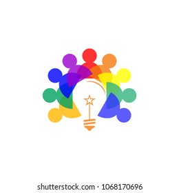 modern bulb logo