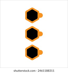 Modern bullet points vector element