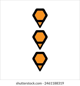 Modern bullet points vector element