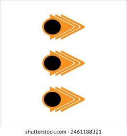 Modern bullet points vector element
