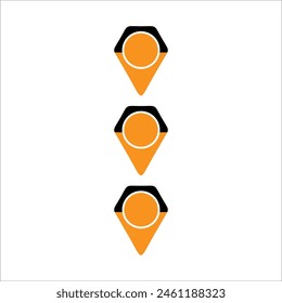 Modern bullet points vector element