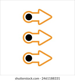 Modern bullet points vector element