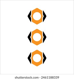 Modern bullet points vector element
