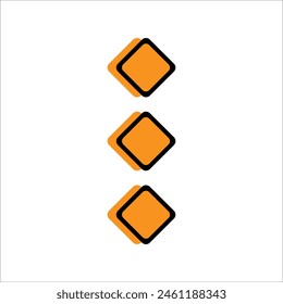 Modern bullet points vector element