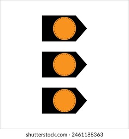 Modern bullet points vector element