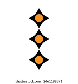 Modern bullet points vector element