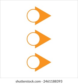Modern bullet points vector element
