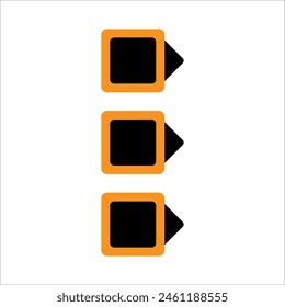 Modern bullet points vector element
