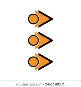 Modern bullet points vector element