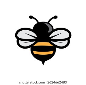 Modern bumble bee logo cute honey bee vector design symbol icon
