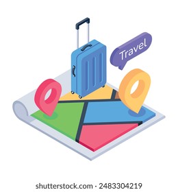 Modern Bundle of Booking Services Isometric Icons 

